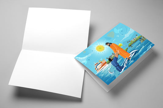 The Trusting Current Greeting Cards